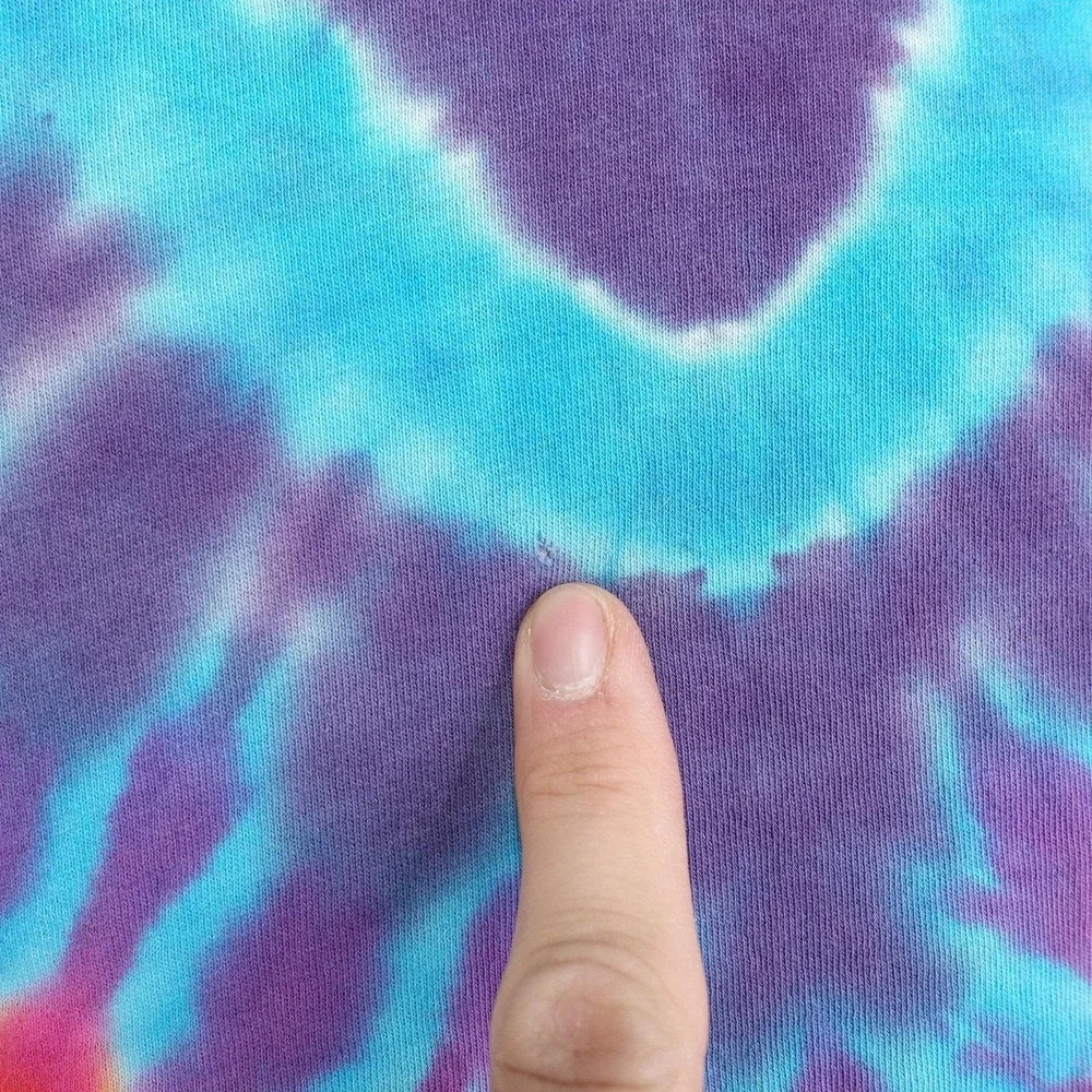 Vintage Grateful Dead Bear Face T-Shirt L Tie-Dye Made USA Single Stitch Tee - Picture 4 of 10